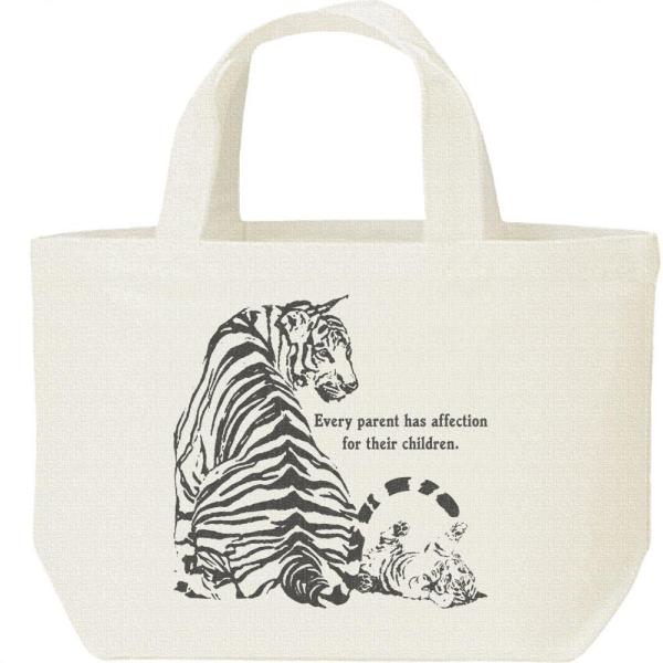 虎の親子/キャンバスバッグ・S　ランチバッグ