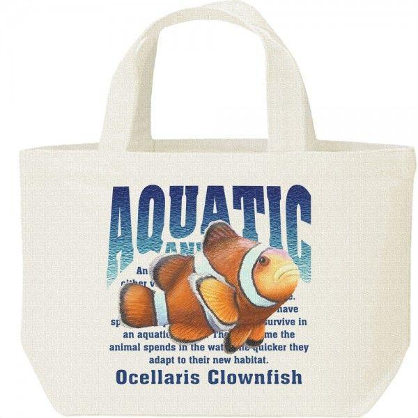 カクレ クマノミ（水棲生物シリーズ）/キャンバスバッグ・S　ランチバッグ