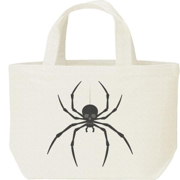 ドクロ蜘蛛（クモ）/キャンバスバッグ・S　ランチバッグ