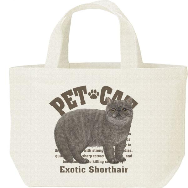 エキゾチック ショートヘア（愛猫シリーズ）/キャンバスバッグ・S　ランチバッグ