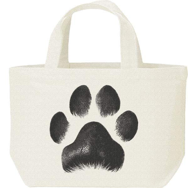 犬の肉球/キャンバスバッグ・S　ランチバッグ