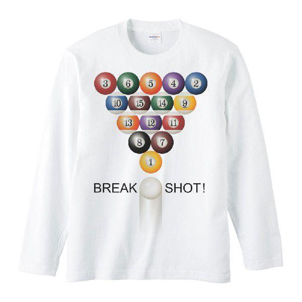 ビリヤード BREAK SHOT!（びりやーど）/長袖Ｔシャツ