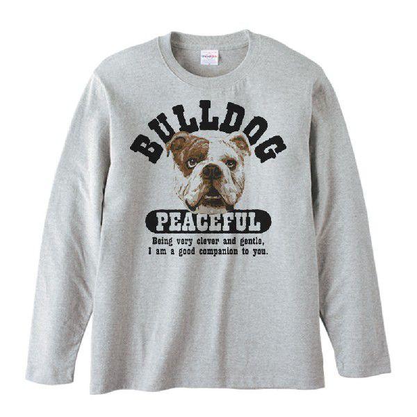 穏やかブルドッグ（ぶるどっぐ）/長袖Ｔシャツ