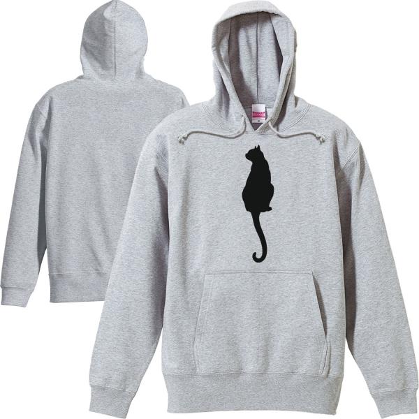 猫シルエット（後ろ姿）/パーカー