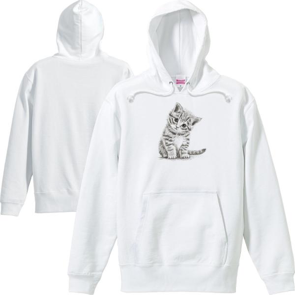 子猫（デッサン風 小猫）/パーカー