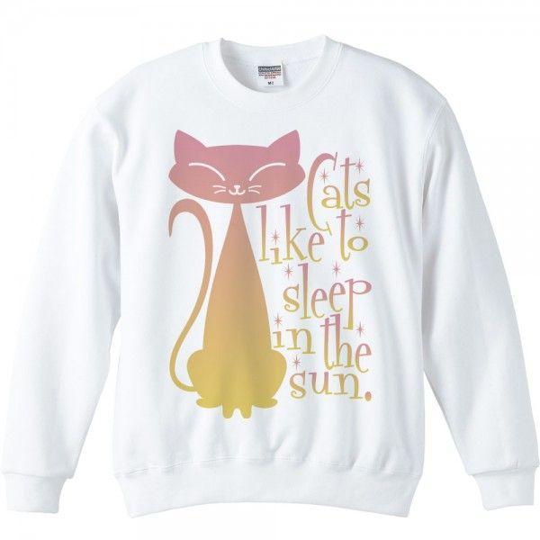 ピンク キャット（猫）/トレーナー