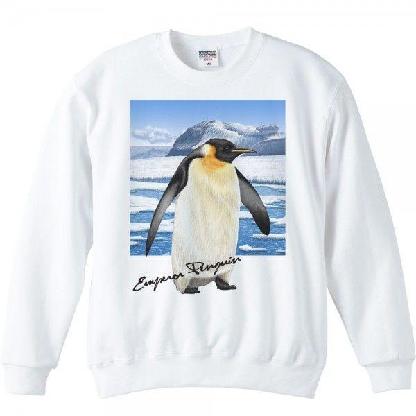 ペンギン ＋背景（皇帝ぺんぎん）/トレーナー