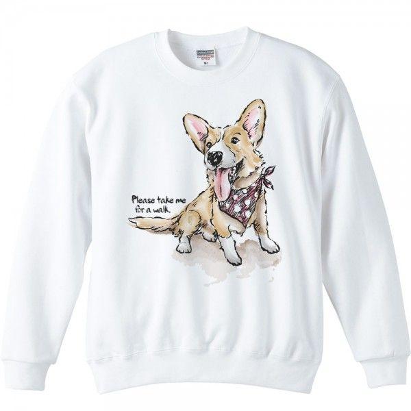 ウェルシュ・コーギー（散歩に連れてって）犬/トレーナー