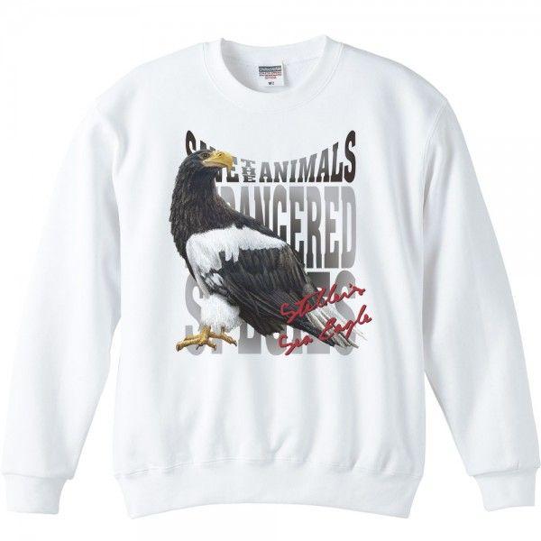 大鷲（おおわし）絶滅危惧動物（オオワシ）/トレーナー