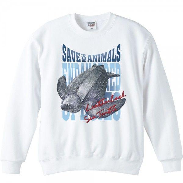 長亀（おさがめ）絶滅危惧動物（オサガメ）/トレーナー