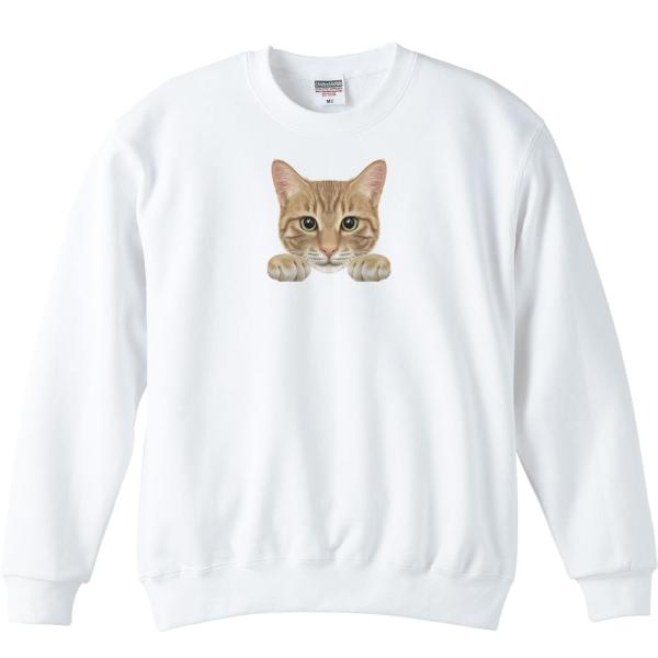 猫の顔・茶トラ/トレーナー