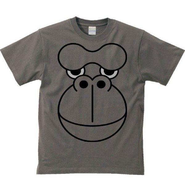 ゴリラ（ファニーフェイス・ごりら）/半袖Ｔシャツ　　