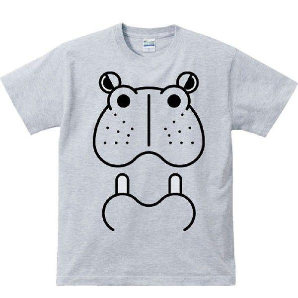 カバ（河馬）ファニーフェイス・かば/半袖Ｔシャツ　　
