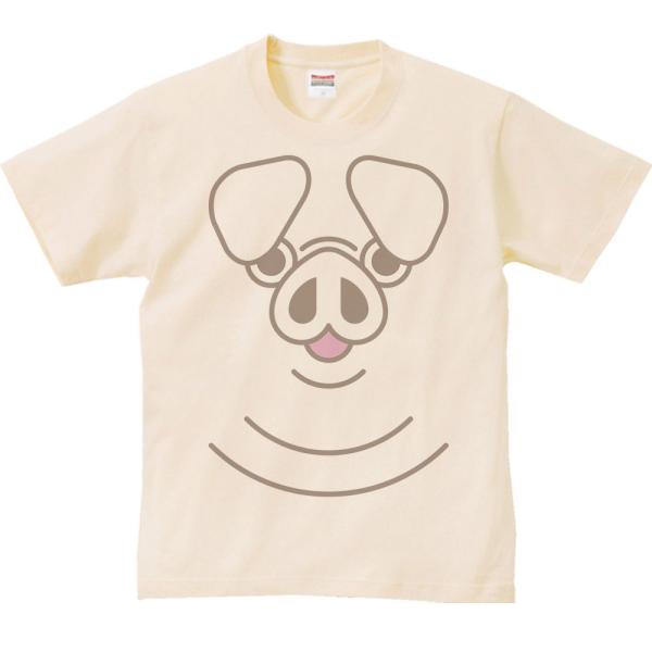 ブタ（豚）ファニーフェイス・ぶた/半袖Ｔシャツ　　