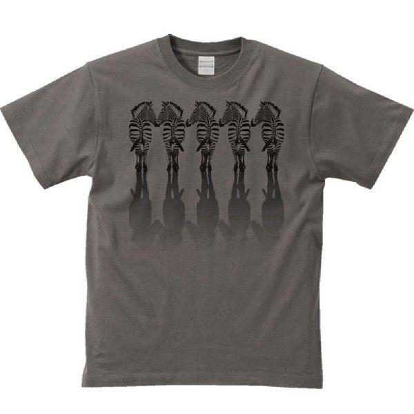 ５頭の縞馬（しまうま）/半袖Ｔシャツ