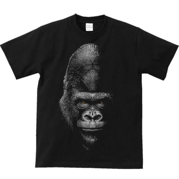 暗闇のゴリラ（ごりら）/半袖Ｔシャツ　　