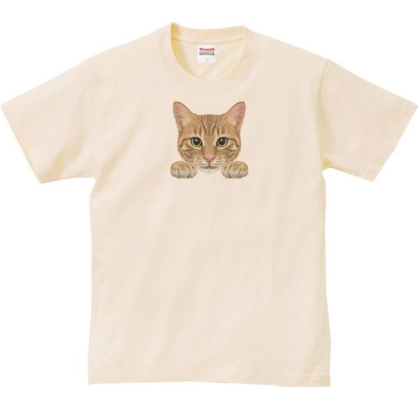 猫の顔・茶トラ/半袖Ｔシャツ
