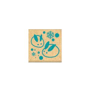 こどものかお kodomonokao レトロはんこ 小 雪ウサギ 0525-011