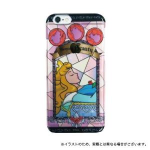 ディズニー ステンドグラス柄 iPhone6s / iPhone6 対応シェルジャケット オーロラ姫｜printus