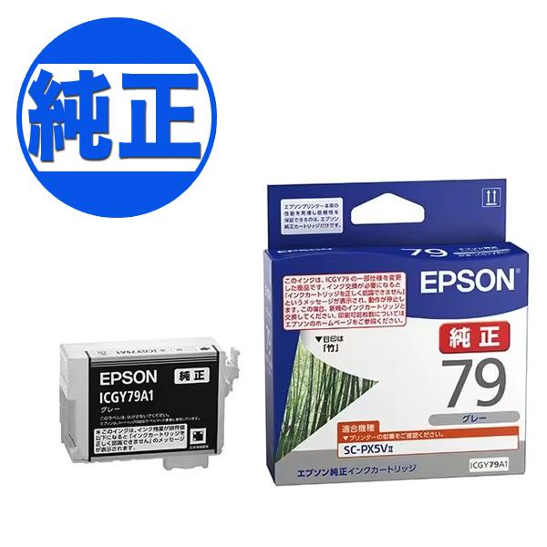 (取り寄せ品)EPSON 純正インク IC79 インクカートリッジ グレーICGY79A1 SC-P...