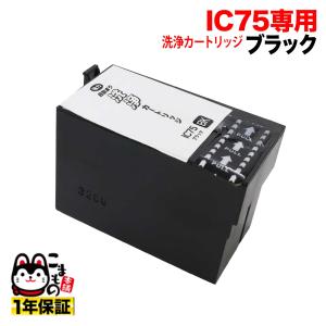 ICBK75専用 エプソン用 IC75 プリンター目詰まり洗浄カートリッジ ブラック ブラック用 PX-M740F PX-M740FC6 PX-M740FC7｜printus