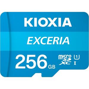 KIOXIA キオクシア(旧東芝) microSD Exceria microSDXC U1 R100 C10 フルHD 高速読み取り 100MB/s 256GB LMEX1L256GG2｜printus