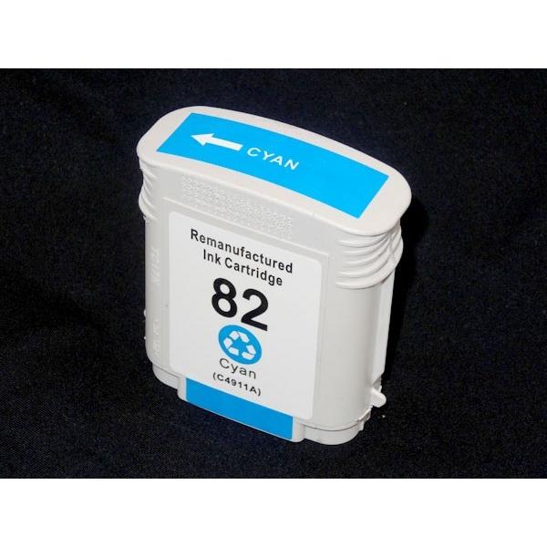 C4911A HP用 HP82 リサイクルインクカートリッジ シアン Designjet 500 D...