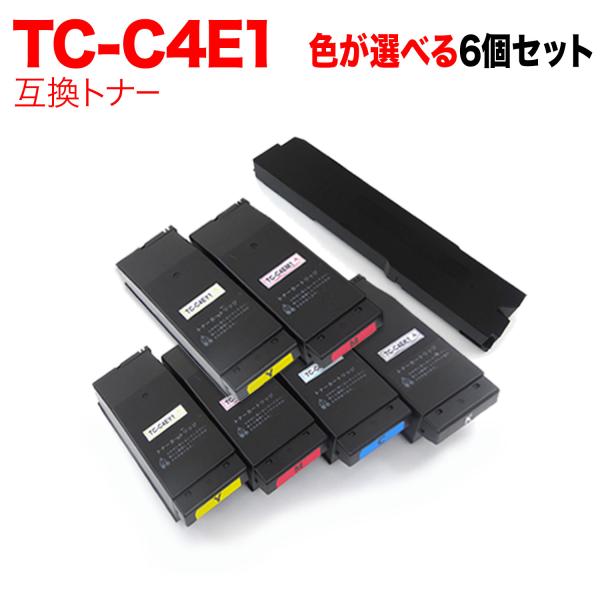 当店ポイント10倍沖電気用 TC-C4E1 互換トナー 自由選択6本セット フリーチョイス ※BKに...