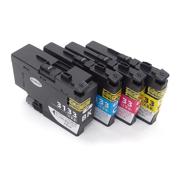 本日ポイント10倍 LC3133-4PK ブラザー用 LC3133 互換インクカートリッジ 4色セッ...