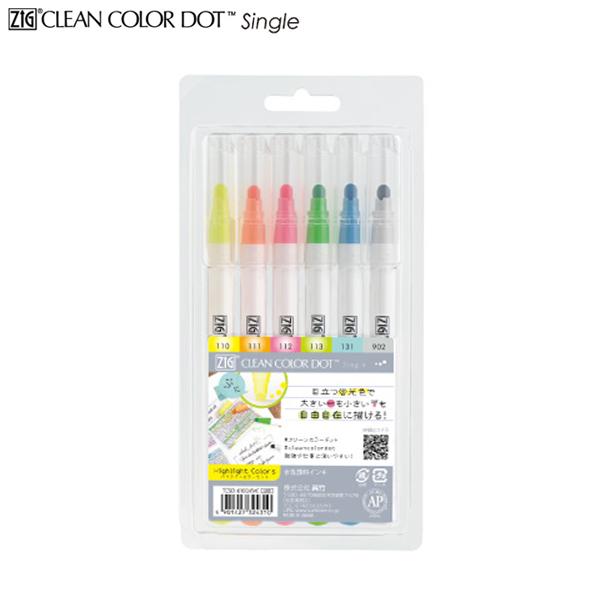 爆買セール中ポイント10倍 呉竹 Kuretake ZIG クリーンカラードット シングル/ハイライ...