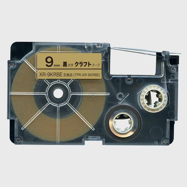 本日ポイント10倍 カシオ用 ネームランド 互換 テープカートリッジ クラフトラベル XR-9KRB...