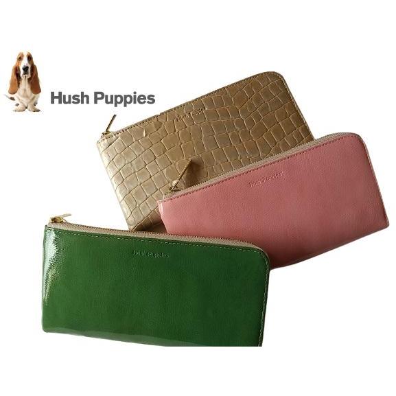 ハッシュパピー 長財布 レディース L字ファスナー 本革 使いやすいスリムな財布 カードが18枚入り...