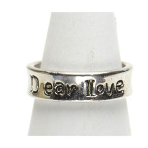 dear love メッセージ リング 愛情 レディース メンズ 指輪 10号 アクセサリー f-er1650｜pripri