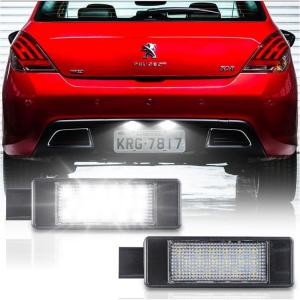 プジョー 208 LED ナンバー灯 ハロゲン仕様対応 番号灯 ライセンスランプ 純正ユニット交換 288LM キャンセラー内蔵 6500K 1年保証付 R7609 車検対応