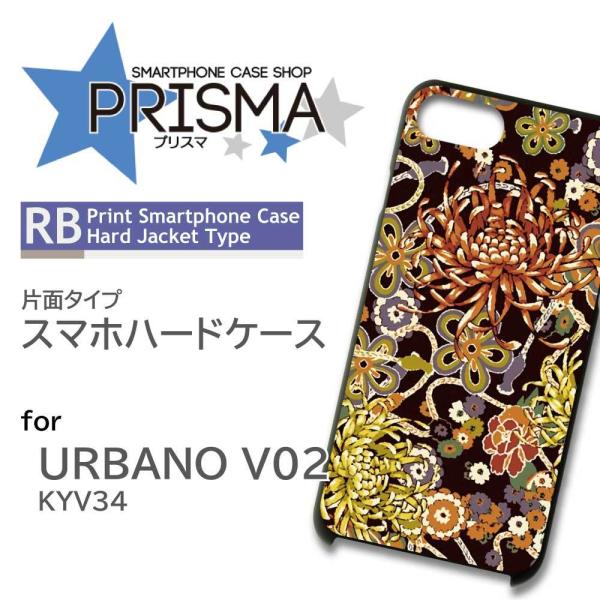 URBANO V02 KYV34 ケース カバー スマホケース 和柄 片面 / 5-071