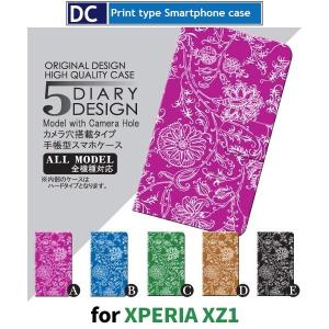 Xperia XZ1 ケース 手帳型 スマホケース 701SO SO-01K SOV36 自然 ビビッド 701so so01k sov36 エクスペリア / dc-015｜prisma