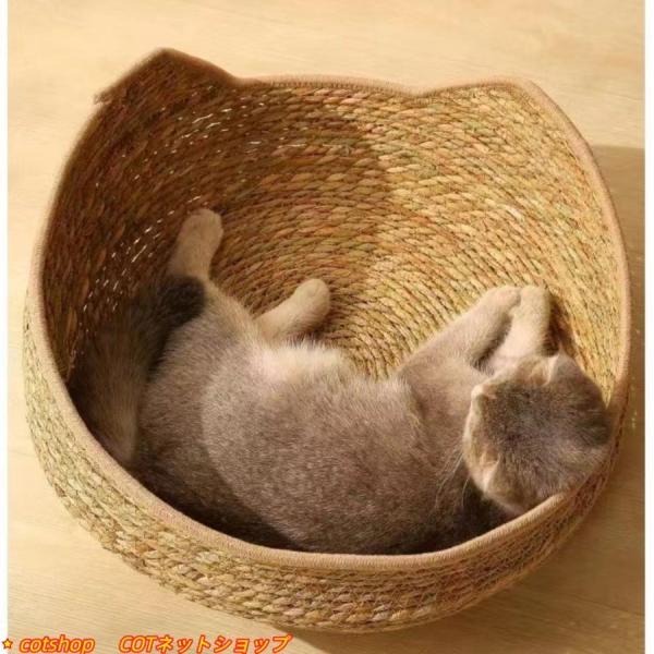 ねこなべ 猫鍋 猫の爪とぎ 円形 爪みがき ストレス解消 落ち着く おしゃれ ベッド ペットベッド ...