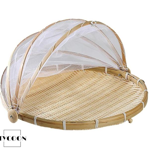 竹ざる 青竹もり皿 水切りザル 籐ざる 丸盆ざる ネット付き竹干しざる 干し野菜バスケット 天然竹製...