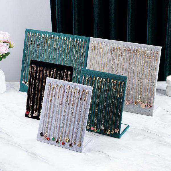 ネックレススタンド ベルベット ネックレス ブレスレット チェーン ジュエリー ディスプレイ ホルダ...