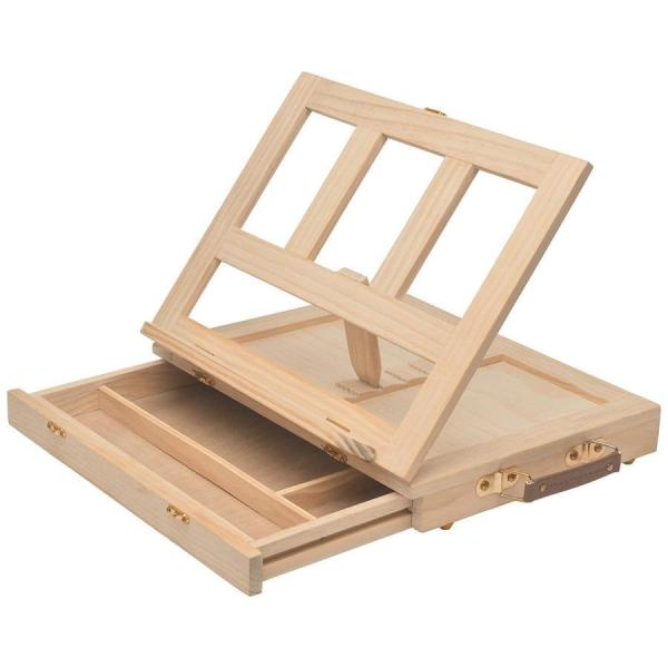 卓上イーゼル 木製 折りたたみ式 卓上 イーゼル ミニ 画板 イーゼル 卓上 イーゼルスタンド 油絵...