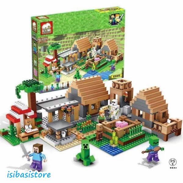 新品セール ブロック 村落 村 デラックス マインクラフト レゴ LEGO互換品 おもちゃ 子供 男...