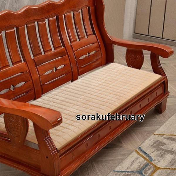 ベンチクッション 耐久性 通気性 無地 長座布団 クッション 長方形 おしゃれ ソファーシートクッシ...