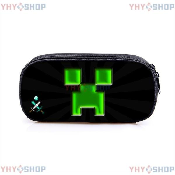 マインクラフトグッズ minecraft マインクラフト クリーパー ペンケース 筆箱 ペンシルポー...