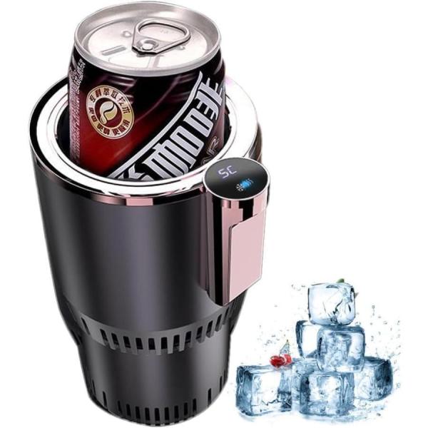 【2024アップグレード】ポータブル 急速冷却カップ ドリンクホルダー 車載冷熱カップ 保温 保冷 ...