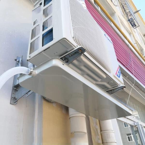 エアコン室外機ドレンパン、AC ユニット凝縮水コレクター ドリップ トレイ、排水管付きの複数の用途の...