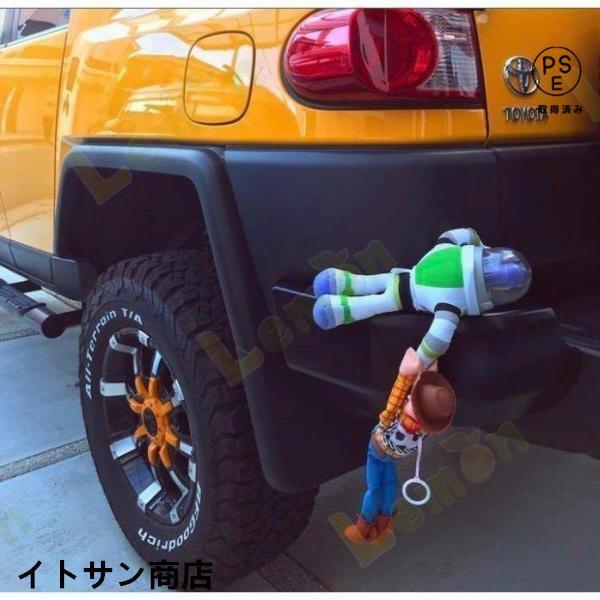 新品！トイストーリー ウッディ バズ 車ぶら下がり人形！ヘルメット付き！フィギュア バズ　ウッディ　...
