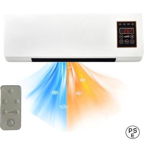 冷暖両用移動式小型エアコン、スポットクーラー 家庭用、工事不要、壁取付け可能、移動可能、16度から3...