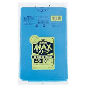 ジャパックス ゴミ袋 青 45L 縦80cm×横65 cm×厚み0.015mm MAXシリーズ 引っ張りに強い デスク周り 業務用 家庭用