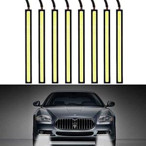 デイライト カー オートドライビング昼間走行ランプ フォグライト 白 全面発光 LED COB フォグラン