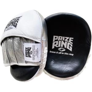 PRIZE RING/プライズリング　本革製　パンチングミット　黒/シルバー